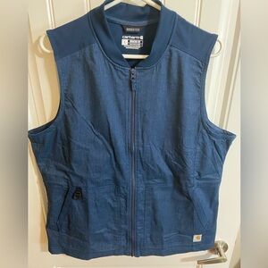 Carhartt woman’s Navy Rugged Flex modern fit Sleeveless Vest size large